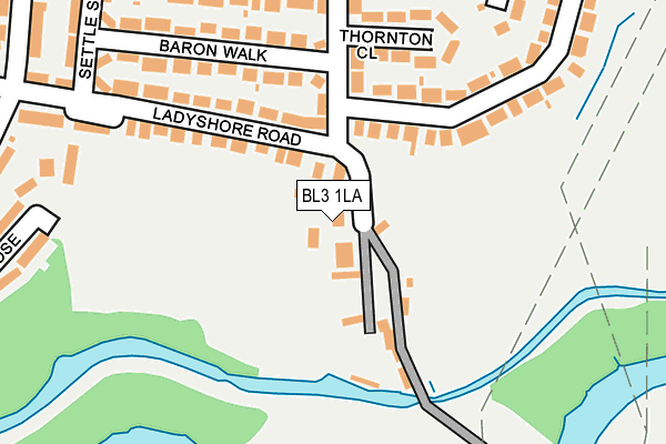BL3 1LA map - OS OpenMap – Local (Ordnance Survey)