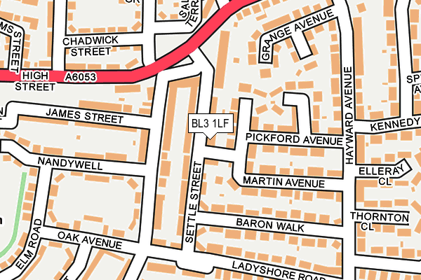 BL3 1LF map - OS OpenMap – Local (Ordnance Survey)