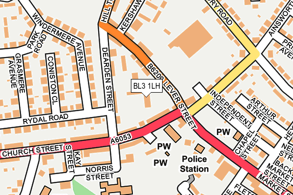 BL3 1LH map - OS OpenMap – Local (Ordnance Survey)