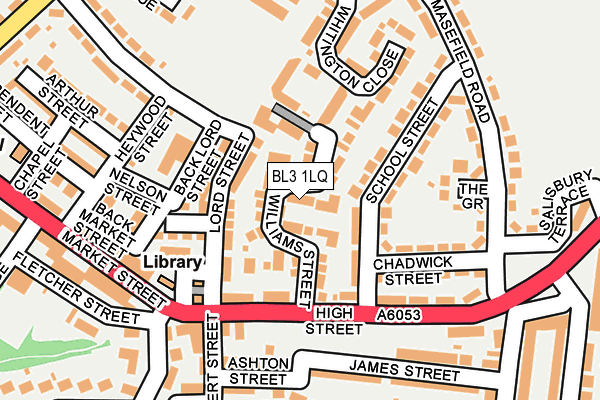 BL3 1LQ map - OS OpenMap – Local (Ordnance Survey)