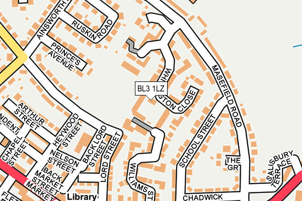 BL3 1LZ map - OS OpenMap – Local (Ordnance Survey)