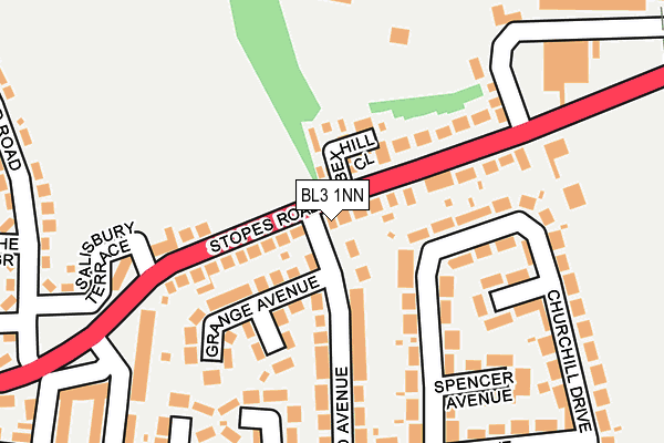 BL3 1NN map - OS OpenMap – Local (Ordnance Survey)