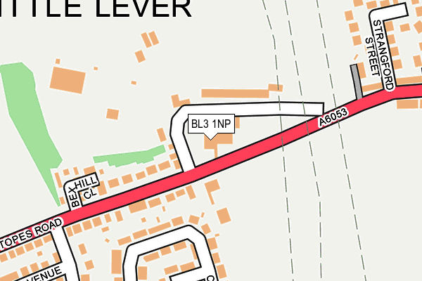 BL3 1NP map - OS OpenMap – Local (Ordnance Survey)