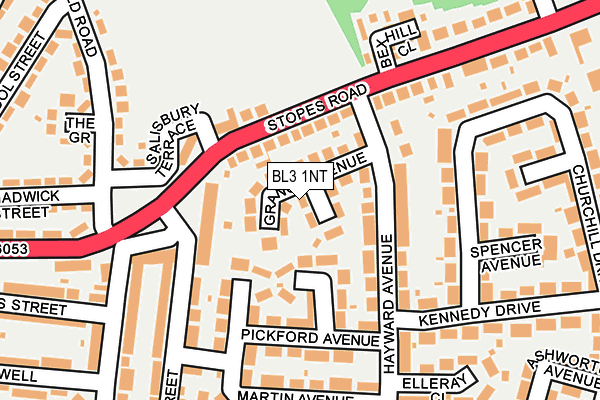 BL3 1NT map - OS OpenMap – Local (Ordnance Survey)