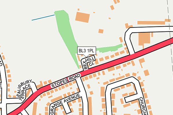 BL3 1PL map - OS OpenMap – Local (Ordnance Survey)