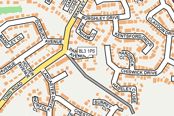 BL3 1PS map - OS OpenMap – Local (Ordnance Survey)
