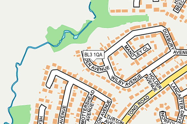 BL3 1QA map - OS OpenMap – Local (Ordnance Survey)
