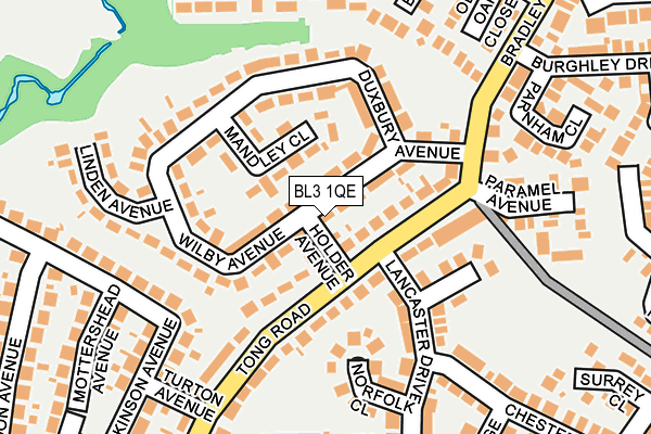 BL3 1QE map - OS OpenMap – Local (Ordnance Survey)