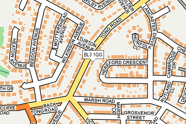 BL3 1QG map - OS OpenMap – Local (Ordnance Survey)