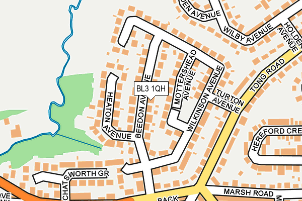 BL3 1QH map - OS OpenMap – Local (Ordnance Survey)