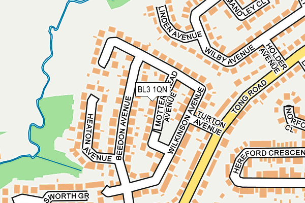 BL3 1QN map - OS OpenMap – Local (Ordnance Survey)