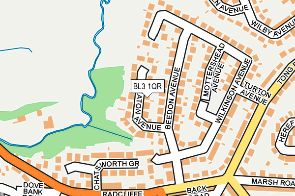 BL3 1QR map - OS OpenMap – Local (Ordnance Survey)