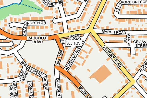 BL3 1QS map - OS OpenMap – Local (Ordnance Survey)