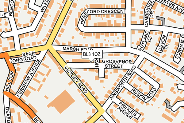 BL3 1QZ map - OS OpenMap – Local (Ordnance Survey)
