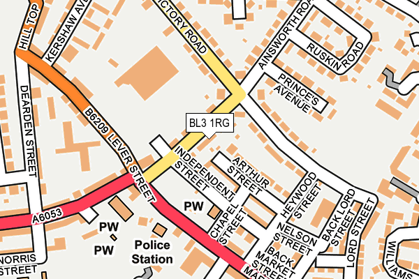 BL3 1RG map - OS OpenMap – Local (Ordnance Survey)