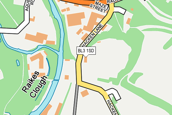 BL3 1SD map - OS OpenMap – Local (Ordnance Survey)