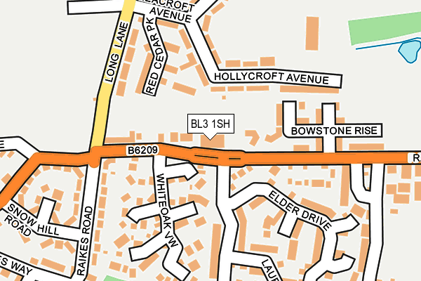 BL3 1SH map - OS OpenMap – Local (Ordnance Survey)