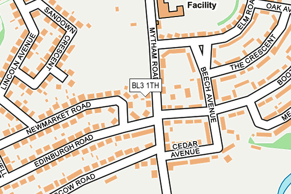 BL3 1TH map - OS OpenMap – Local (Ordnance Survey)