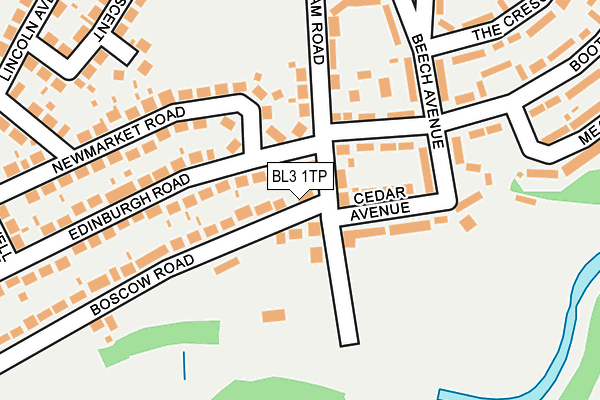 BL3 1TP map - OS OpenMap – Local (Ordnance Survey)