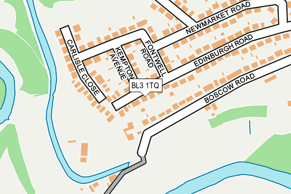 BL3 1TQ map - OS OpenMap – Local (Ordnance Survey)