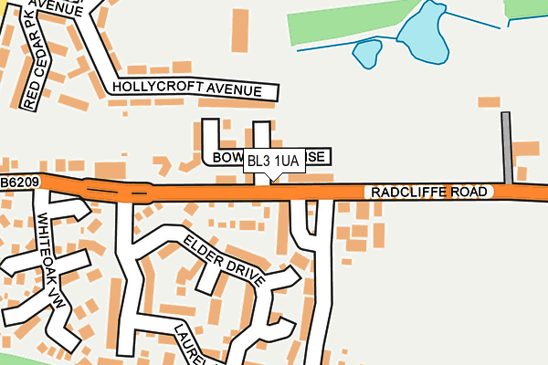 BL3 1UA map - OS OpenMap – Local (Ordnance Survey)