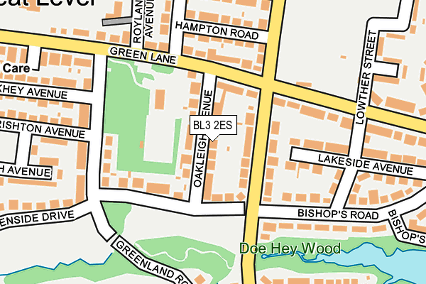 BL3 2ES map - OS OpenMap – Local (Ordnance Survey)