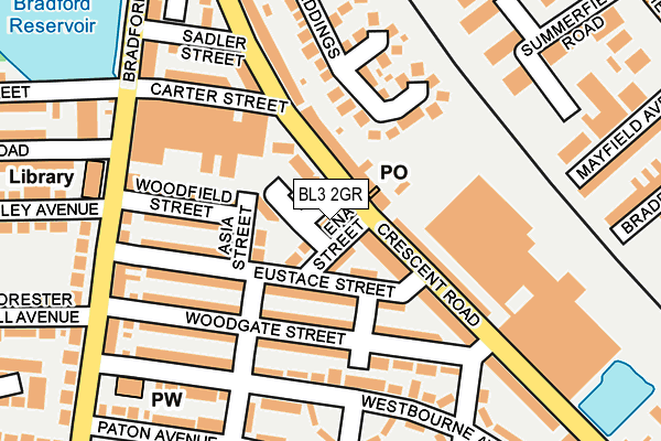BL3 2GR map - OS OpenMap – Local (Ordnance Survey)