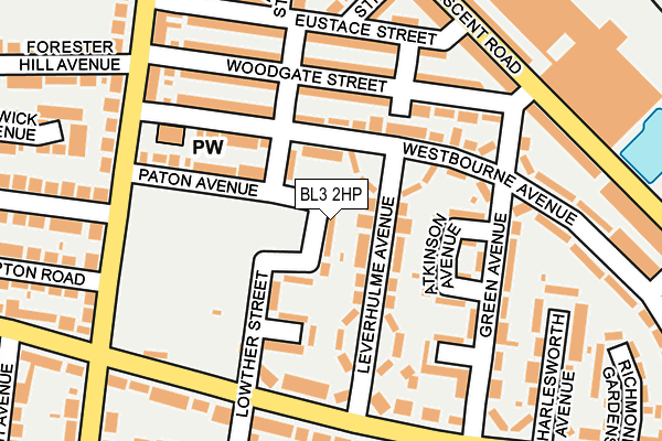 BL3 2HP map - OS OpenMap – Local (Ordnance Survey)