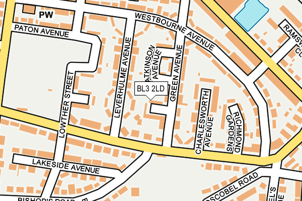 BL3 2LD map - OS OpenMap – Local (Ordnance Survey)