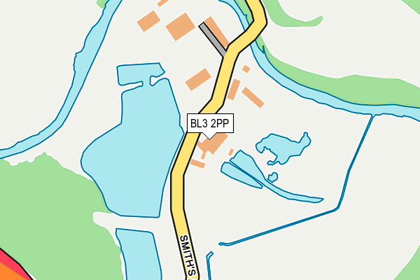 BL3 2PP map - OS OpenMap – Local (Ordnance Survey)