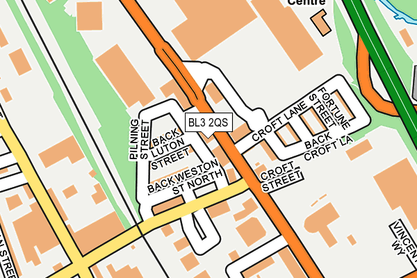 Map of WIGAN SHOPPING ARCADE HOLDINGS LTD at local scale