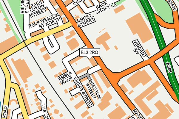 BL3 2RQ map - OS OpenMap – Local (Ordnance Survey)