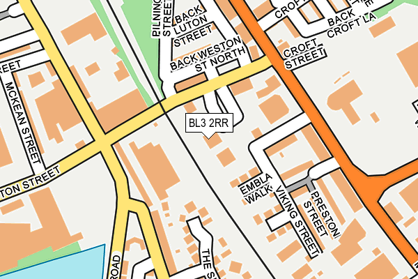 BL3 2RR map - OS OpenMap – Local (Ordnance Survey)