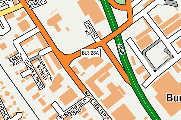 BL3 2SA map - OS OpenMap – Local (Ordnance Survey)