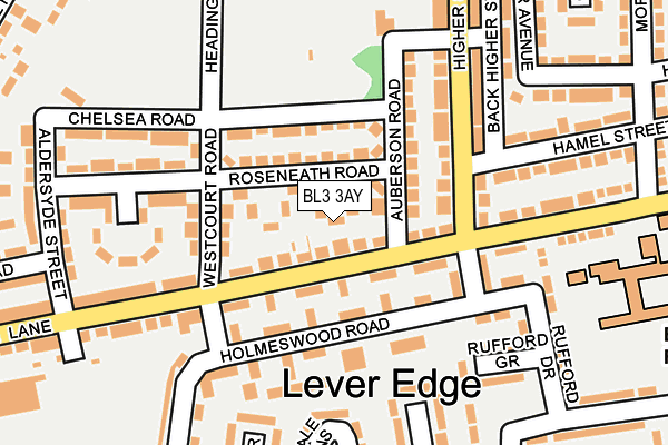 BL3 3AY map - OS OpenMap – Local (Ordnance Survey)