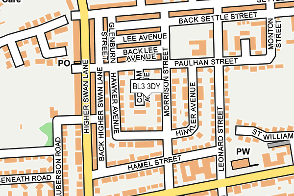 BL3 3DY map - OS OpenMap – Local (Ordnance Survey)