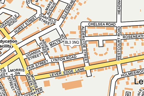 BL3 3NQ map - OS OpenMap – Local (Ordnance Survey)