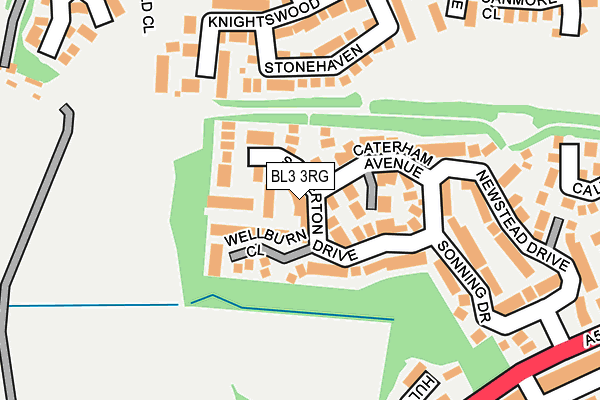 BL3 3RG map - OS OpenMap – Local (Ordnance Survey)