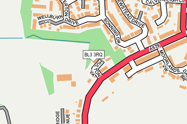 BL3 3RQ map - OS OpenMap – Local (Ordnance Survey)