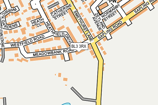 BL3 3RX map - OS OpenMap – Local (Ordnance Survey)