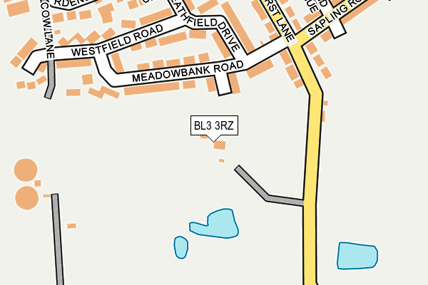 BL3 3RZ map - OS OpenMap – Local (Ordnance Survey)