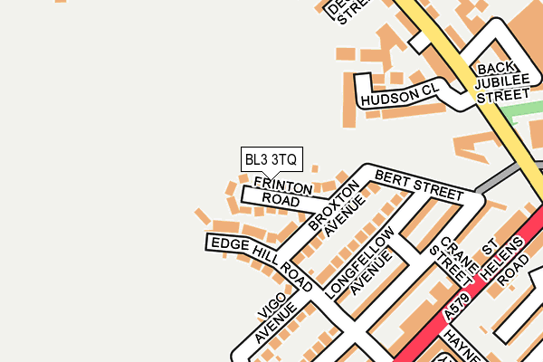 BL3 3TQ map - OS OpenMap – Local (Ordnance Survey)