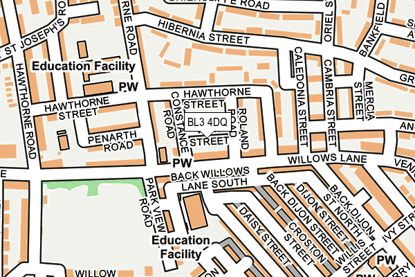 BL3 4DQ map - OS OpenMap – Local (Ordnance Survey)