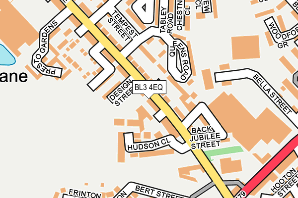 BL3 4EQ map - OS OpenMap – Local (Ordnance Survey)