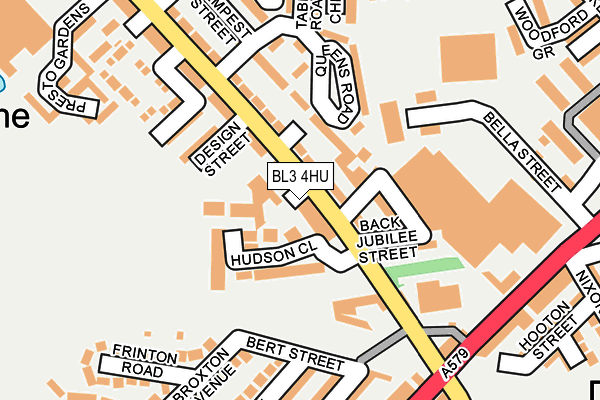 BL3 4HU map - OS OpenMap – Local (Ordnance Survey)