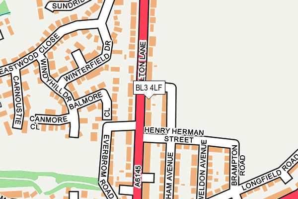 BL3 4LF map - OS OpenMap – Local (Ordnance Survey)