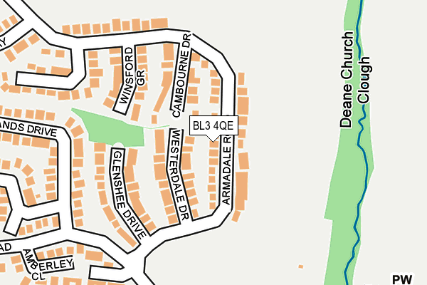 BL3 4QE map - OS OpenMap – Local (Ordnance Survey)