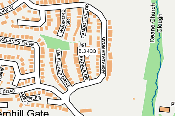 BL3 4QQ map - OS OpenMap – Local (Ordnance Survey)