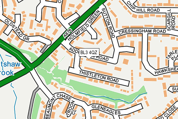 BL3 4QZ map - OS OpenMap – Local (Ordnance Survey)