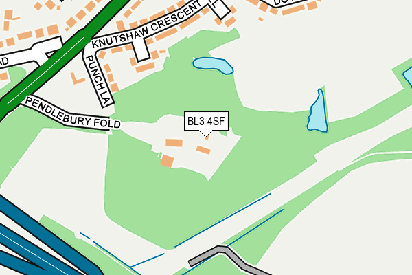 BL3 4SF map - OS OpenMap – Local (Ordnance Survey)
